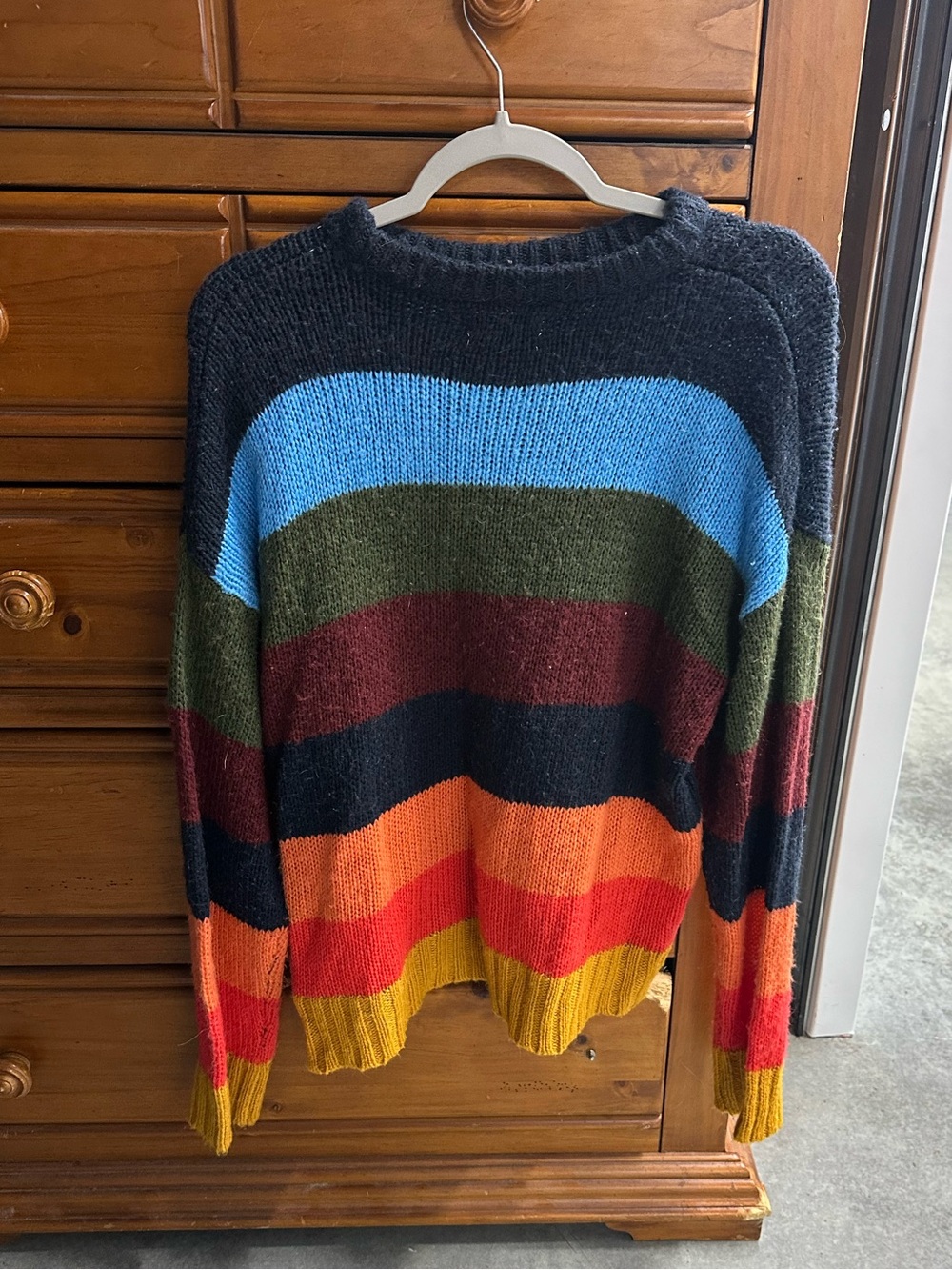Colorful striped sweater